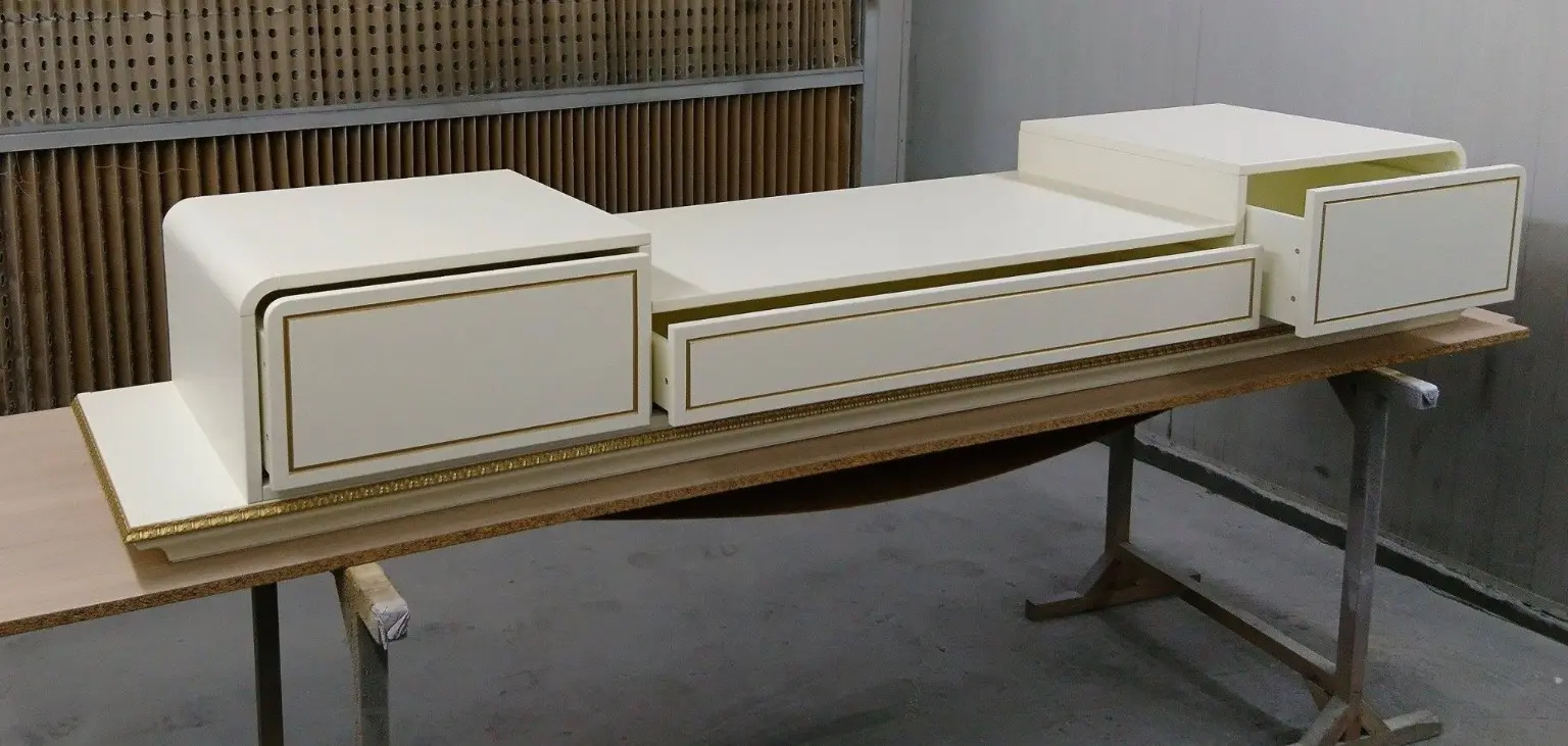 Classical furniture in production — Overall view