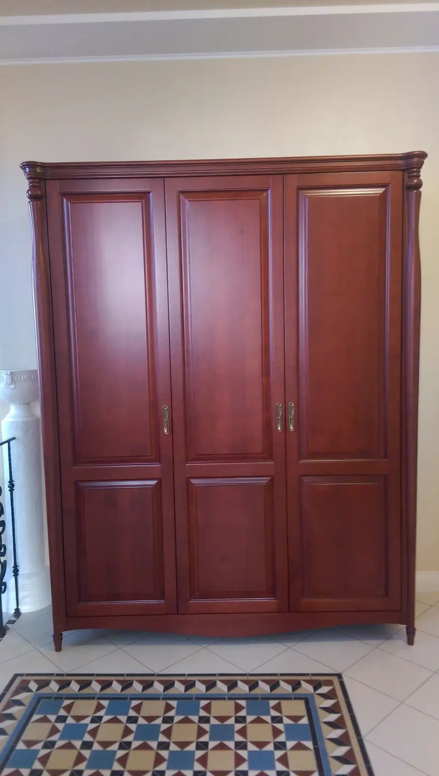 Classic dark wood wardrobe — Overall view